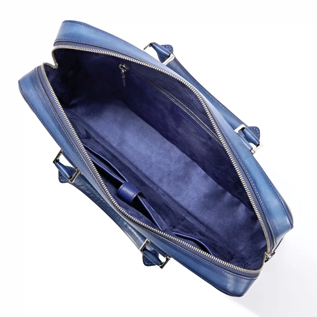 Aktentasche Porto Cervo Leder Blau