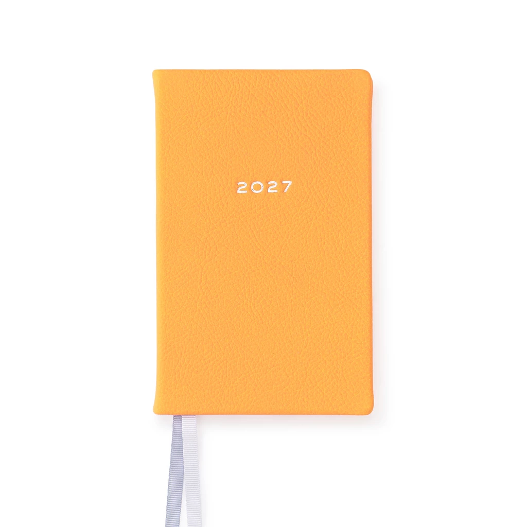 Wochenkalender 8-Days-a-Week 2027 1 Woche 2 Seiten Orange