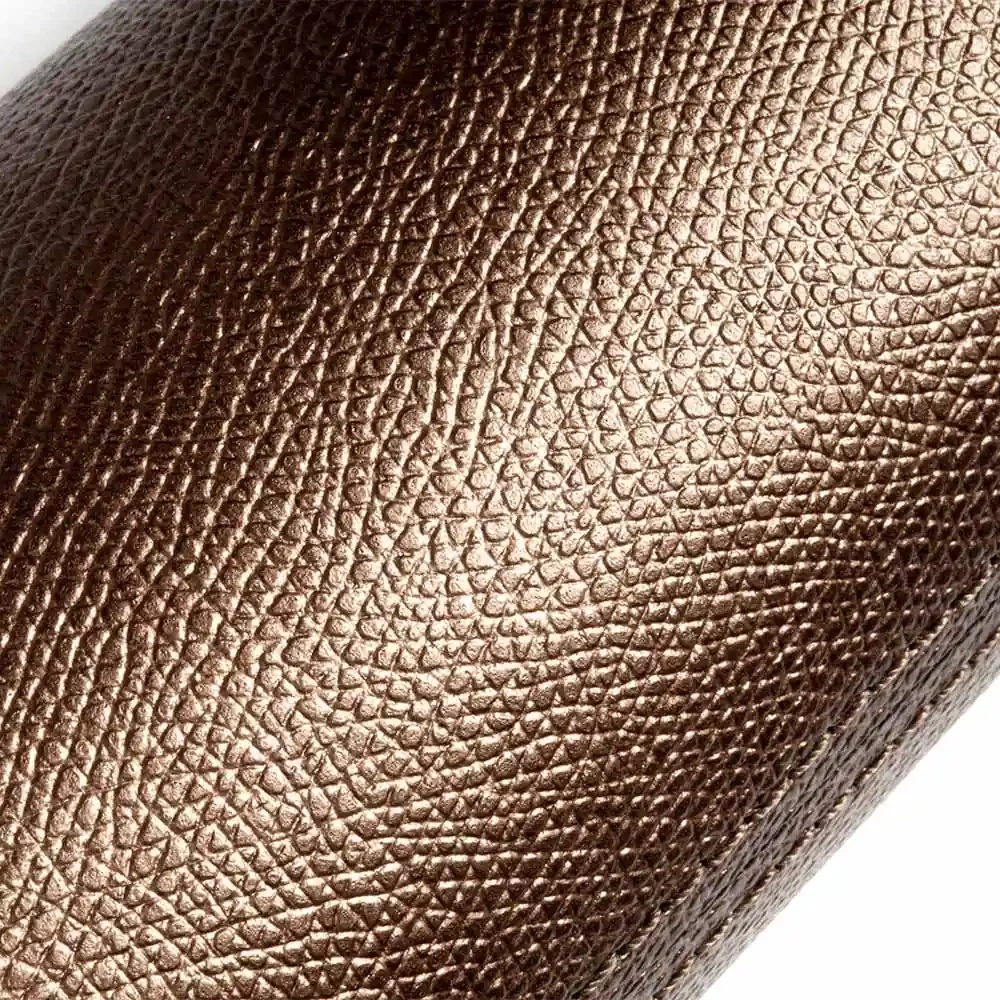 Streichholzetui Leder Bronze