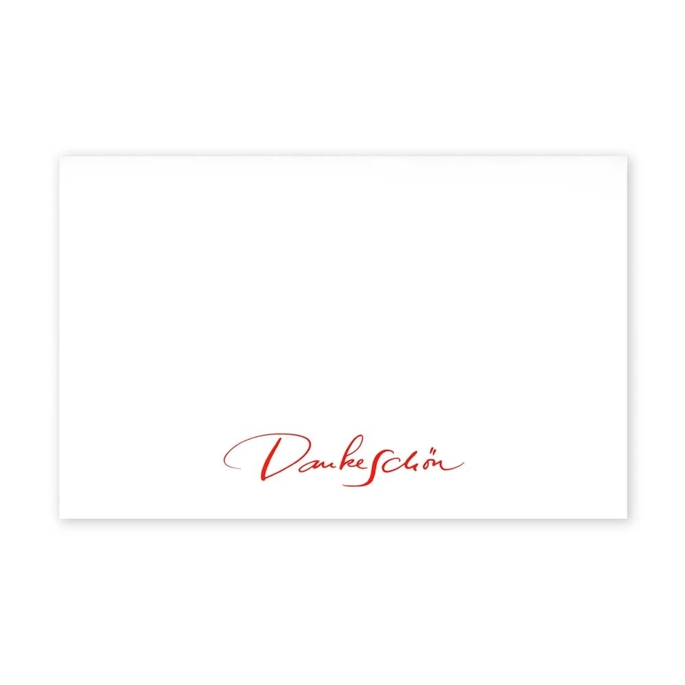 Grußkarte Dankeschön Kalligrafie