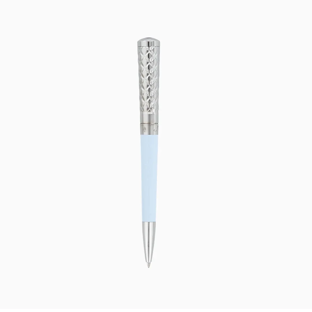 S.T. Dupont Kugelschreiber Liberté hellblau Palladium