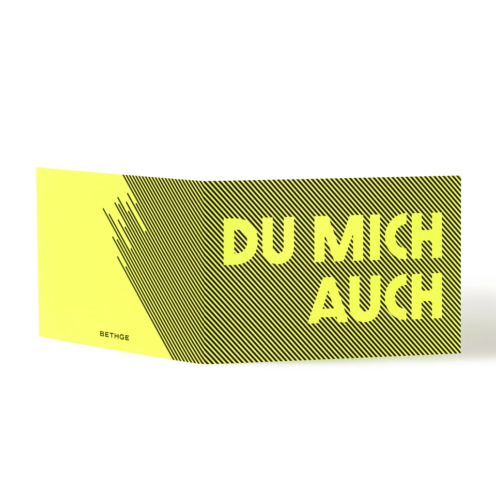 Grußkarte "Du mich auch" Glow