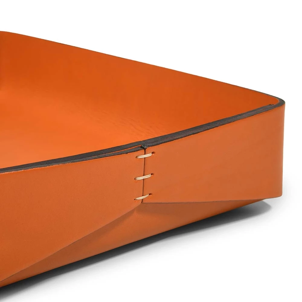 Ablagekasten A4 Leder Orange