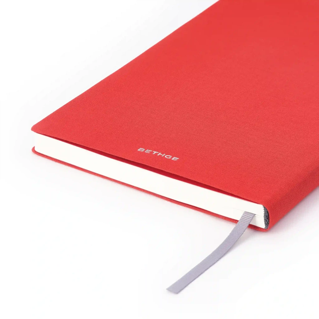 Leinen Notizbuch A5 blanko Rot