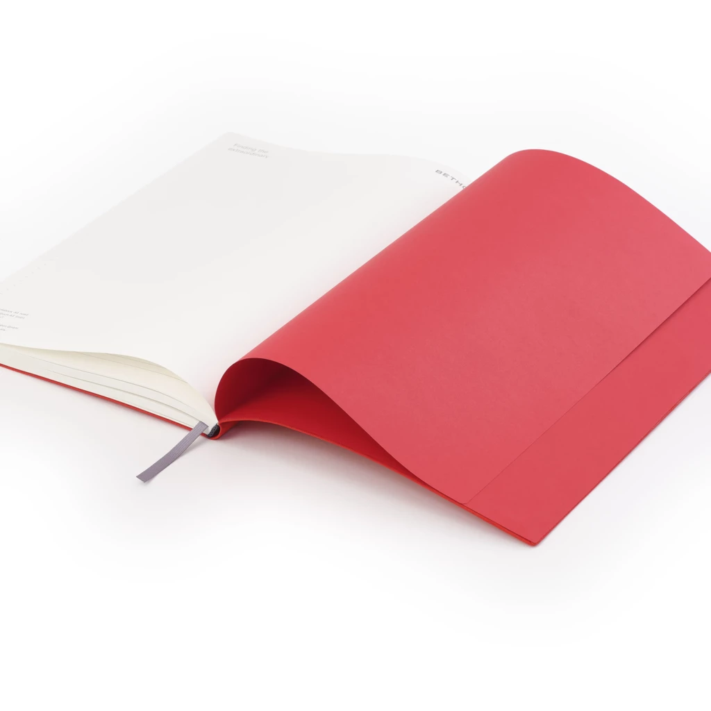 Leinen Notizbuch A4 blanko Rot
