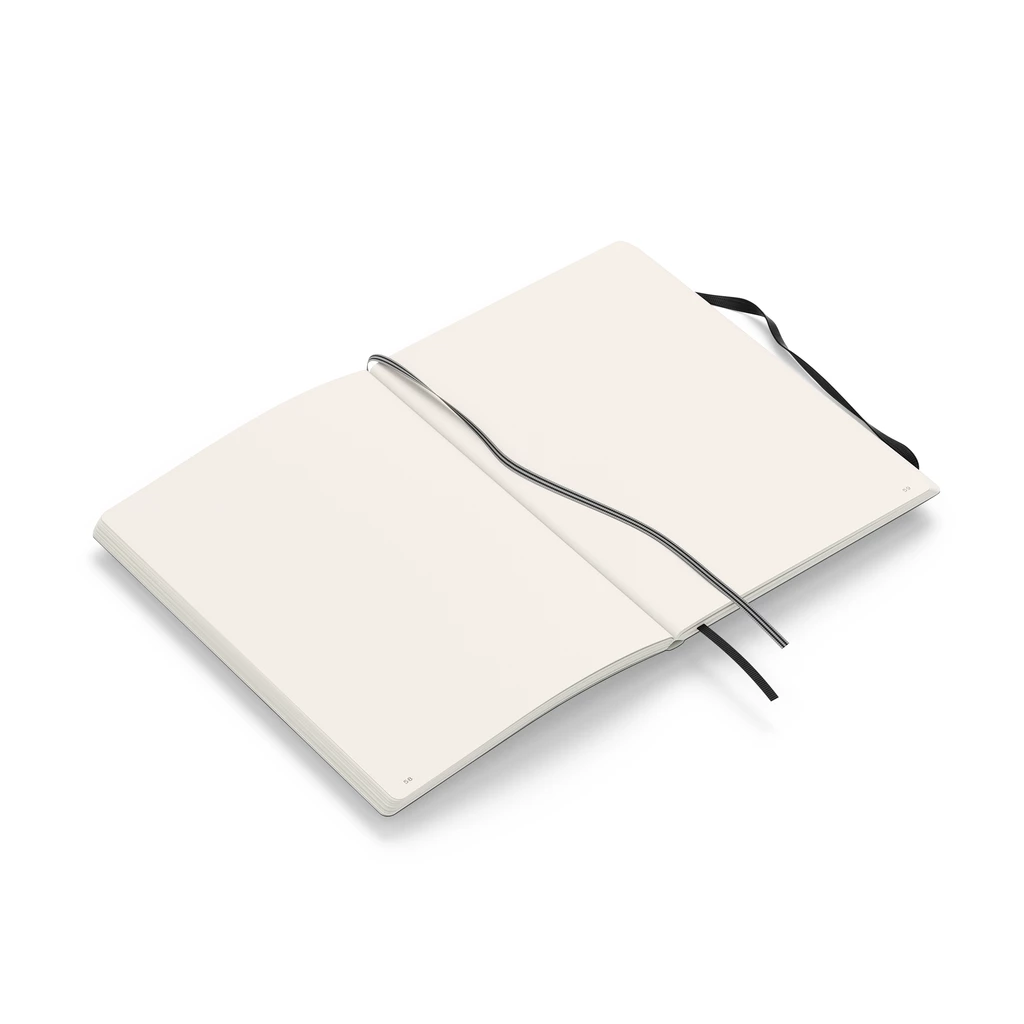 LT1917 Notizbuch Medium A5, Soft, blanko, Schwarz