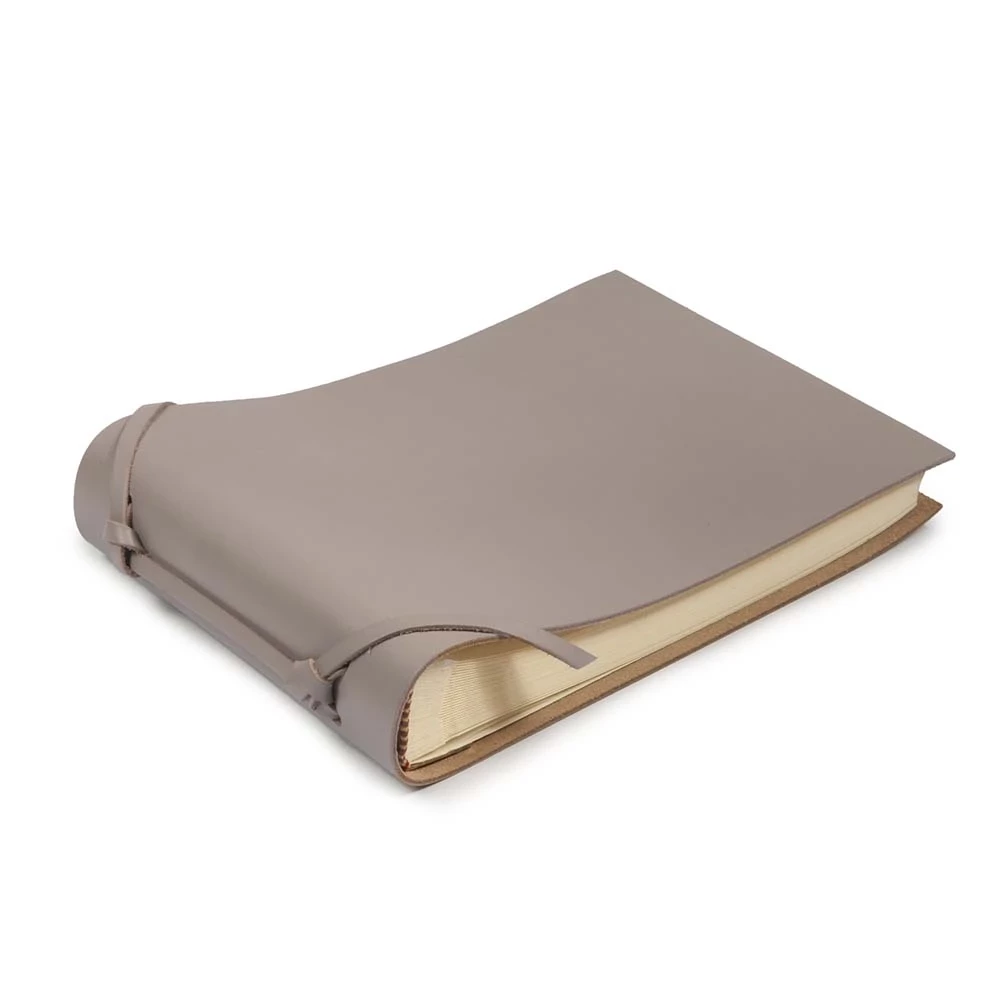 Fotoalbum 30 Blatt Leder Taupe