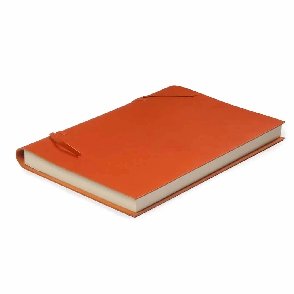 Skizzenblock Groß Leder Orange