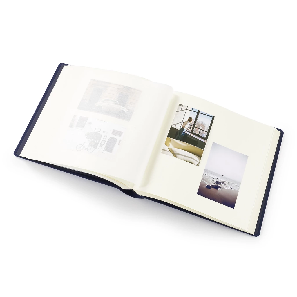 Fotoalbum 120 Seiten Leinen Navy