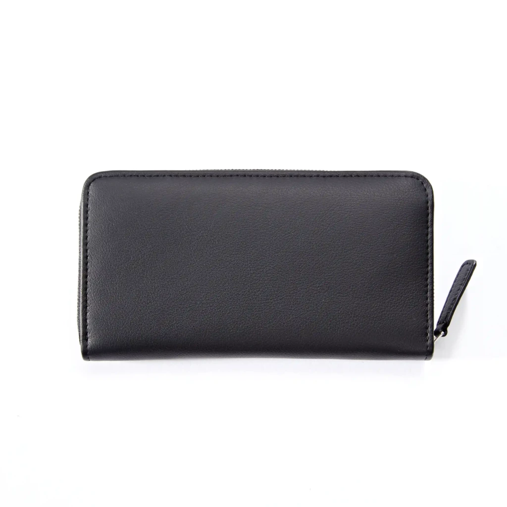 Portemonnaie mit Zip, Kollektion 1977, Leder