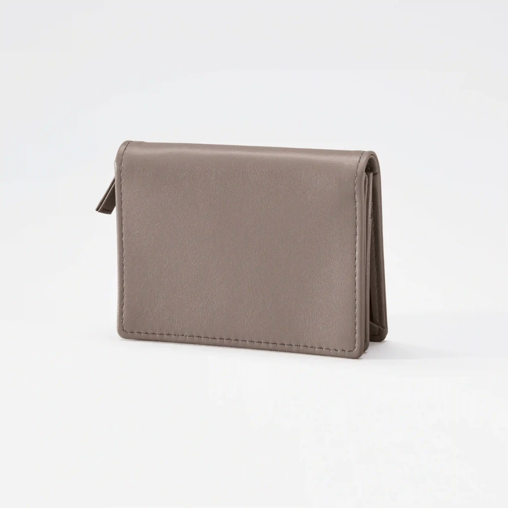 Portemonnaie Klein Leder Delfinblau