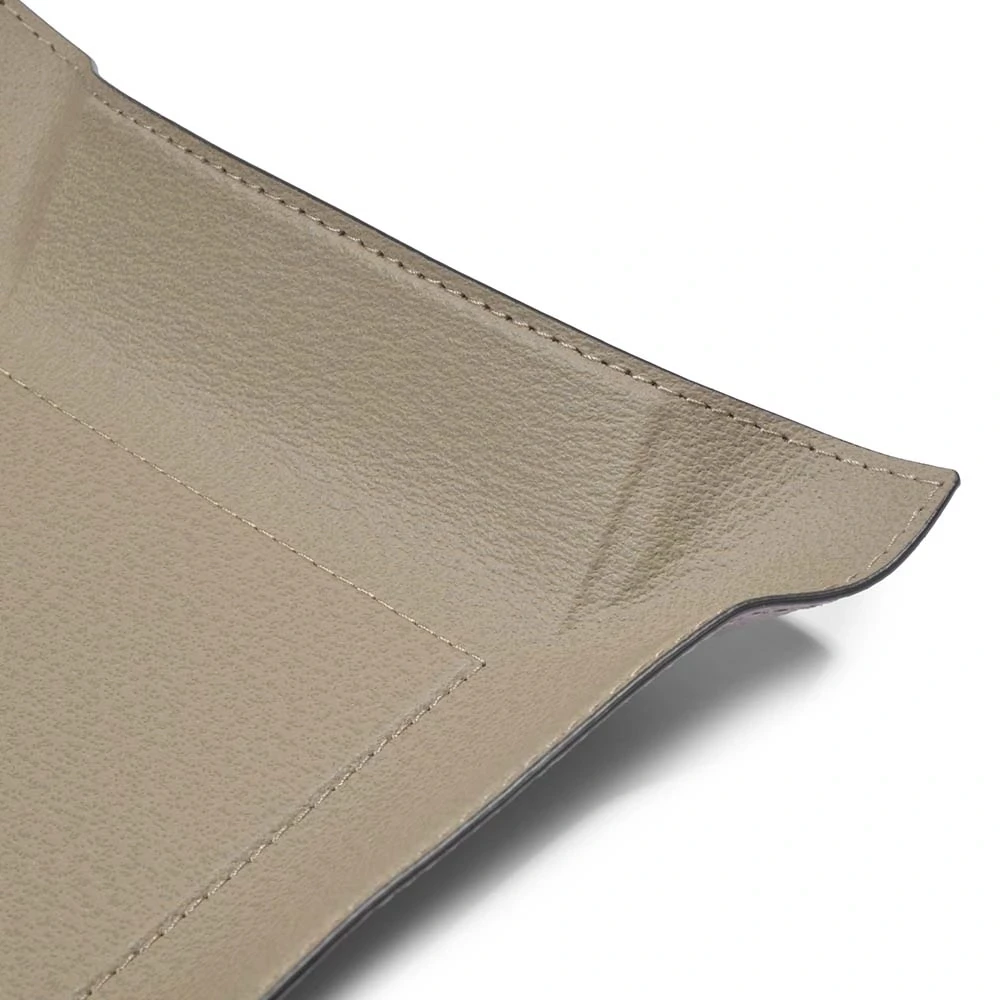 Taschenleerer Boar Quadratisch Leder Taupe