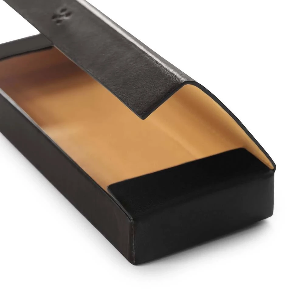 LEGENDÄR Etui "ETWEE Long" Leder Schwarz