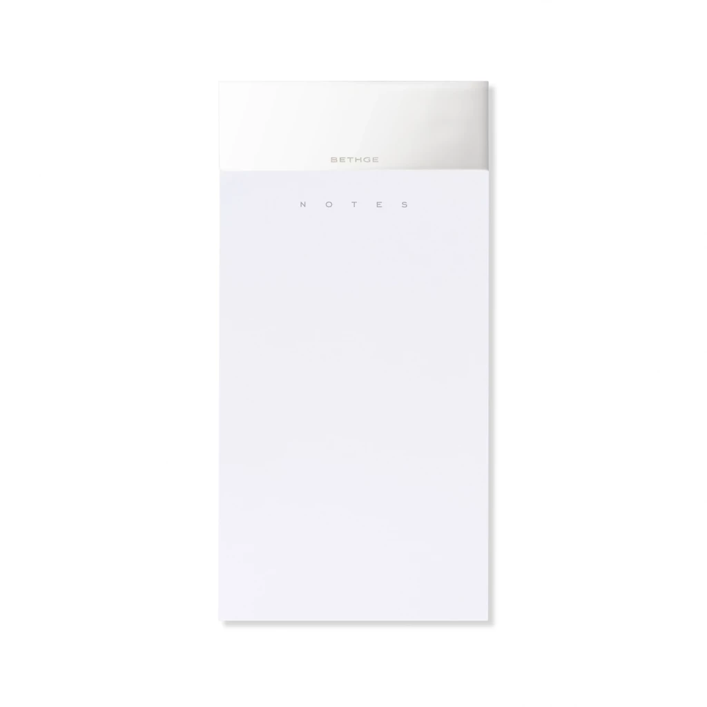 Notizblock mit Metallschiene Klein Silver Notes