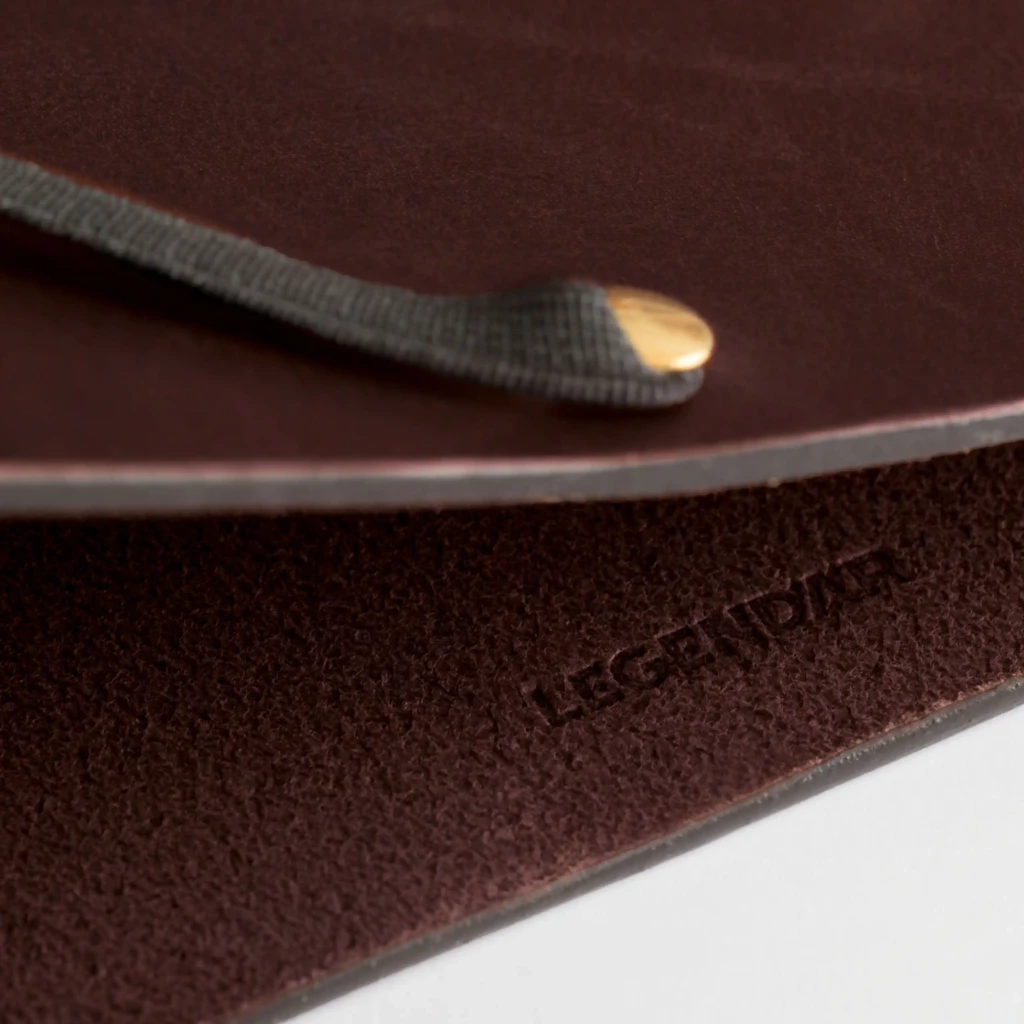 LEGENDÄR Dokumentenmappe A4 "HYDE" Leder Dunkelbraun
