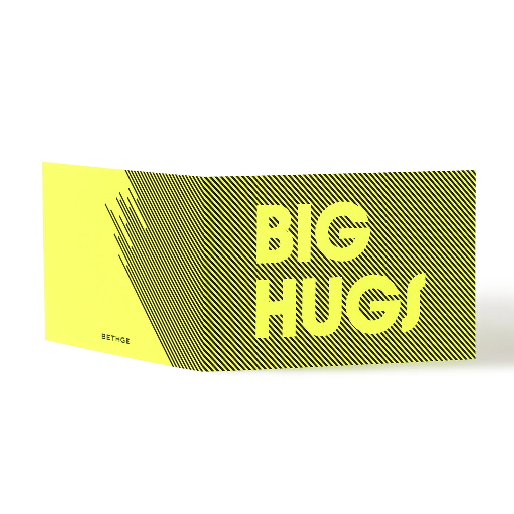 Grußkarte "Big Hugs" Glow