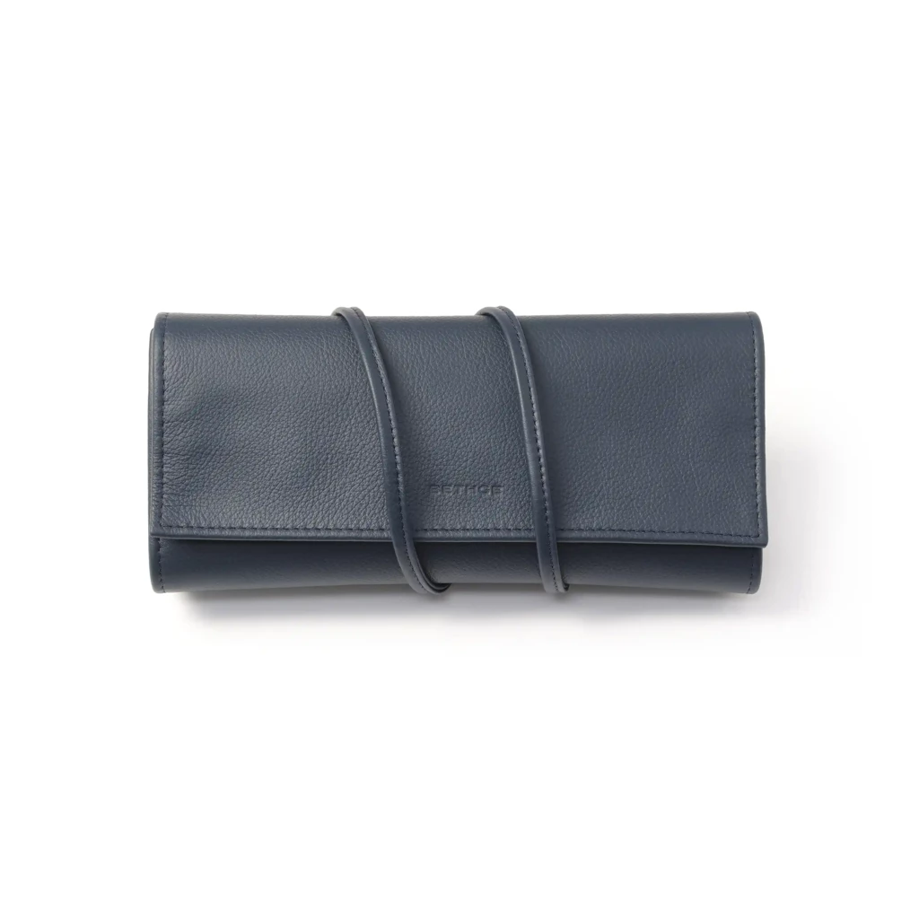Schmuckrolle Leder Blau