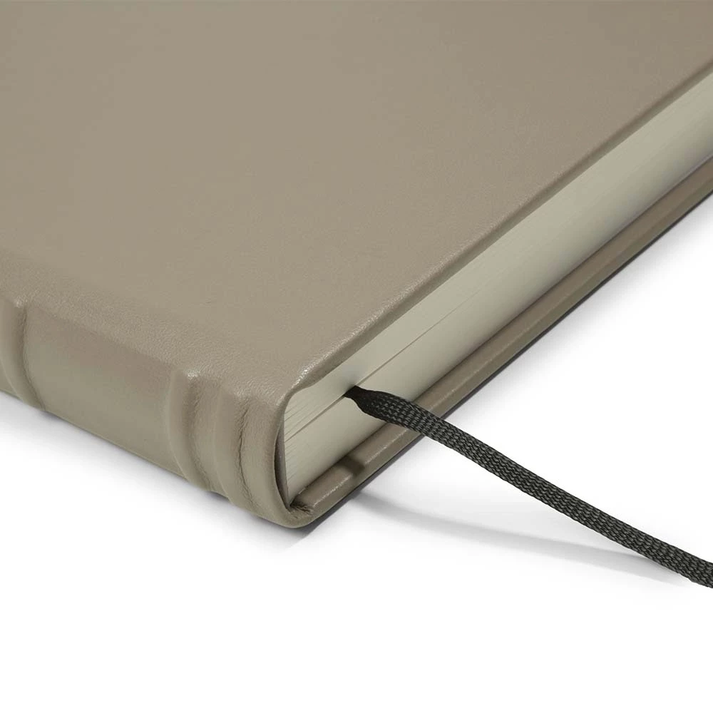 Gästebuch A4 Leder Taupe