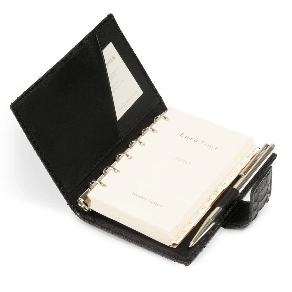 Terminplaner Python Leder Schwarz