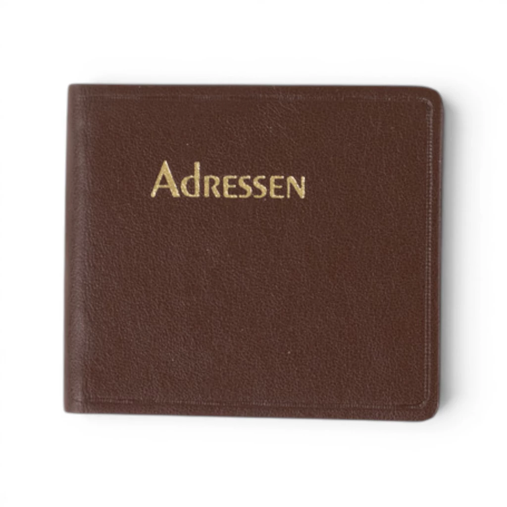 Adressbuch Ausgabe No. 21 TeBeskin Kunstleder chestnut-braun