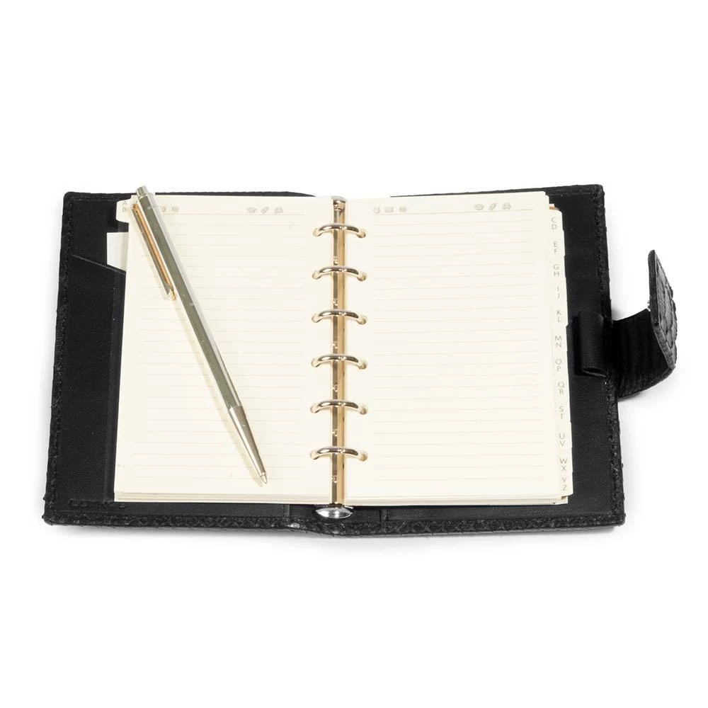 Terminplaner Python Leder Schwarz