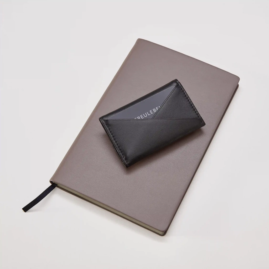Portemonnaie Leder Schwarz