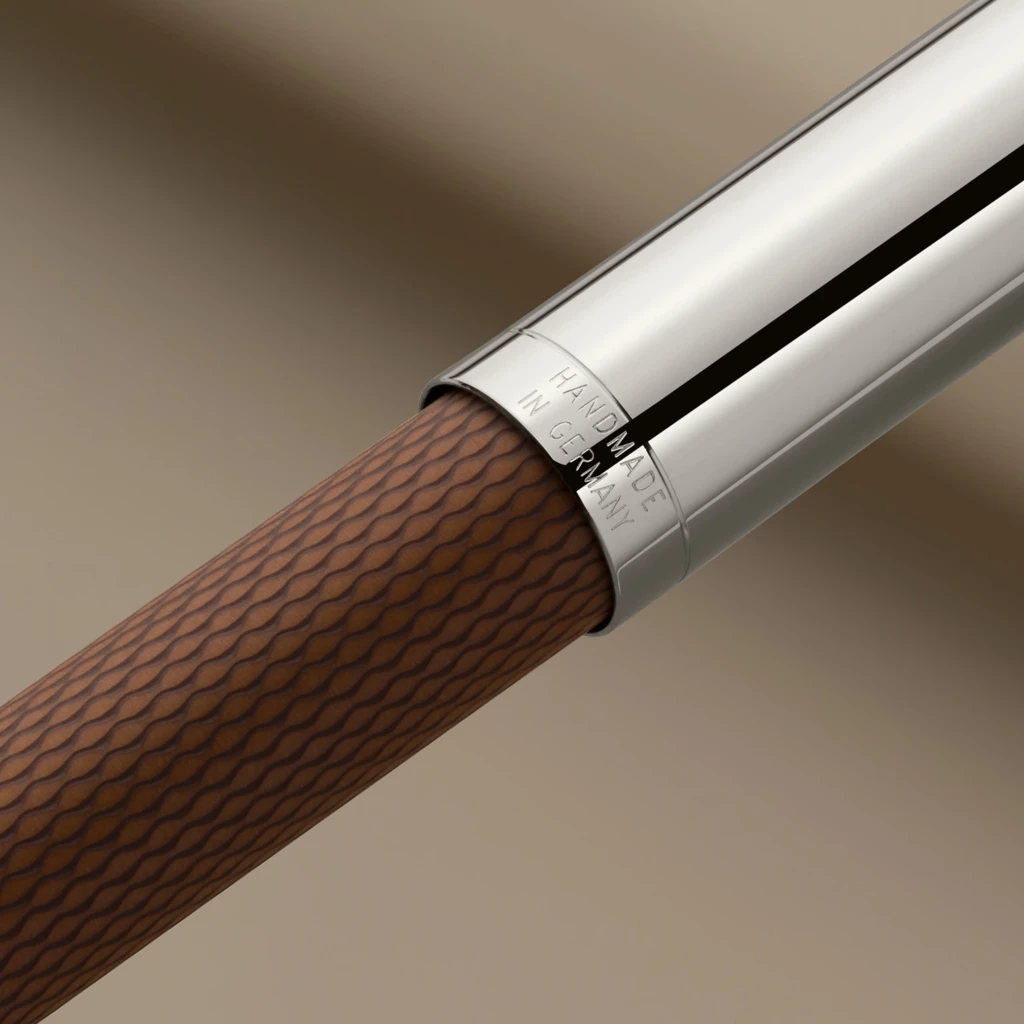 Graf von Faber-Castell Tintenroller Guilloche Cognac