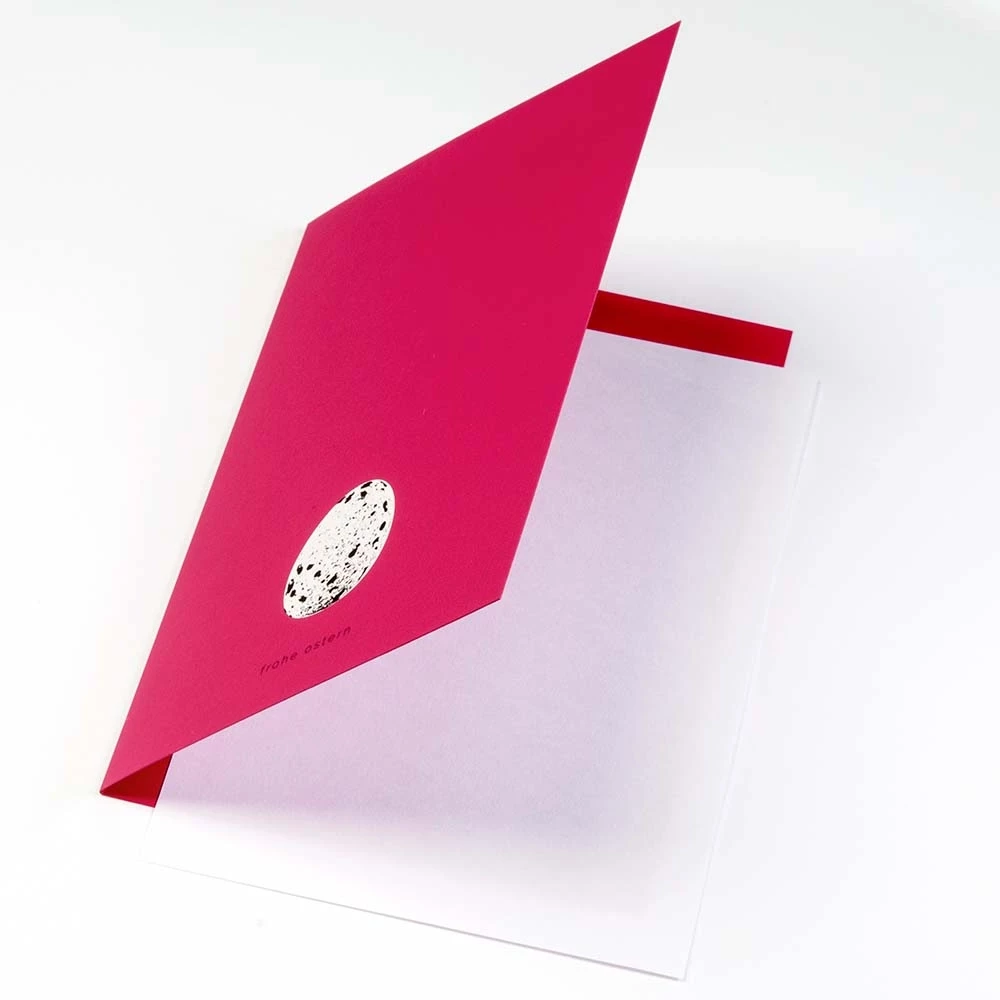 Grußkarte Wachtelei Pure Pink