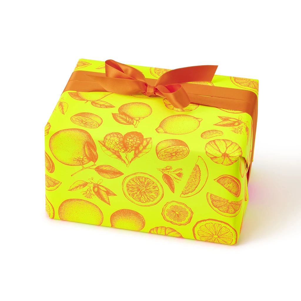 Geschenkpapier Zitrus Gelb – 3 Bögen