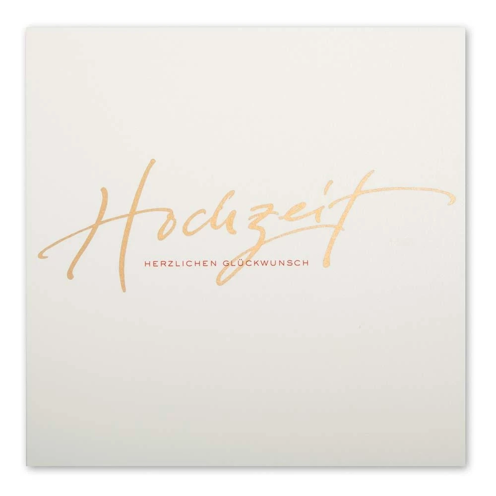 Hochzeitskarte Herzlichen Glückwunsch Kalligrafie