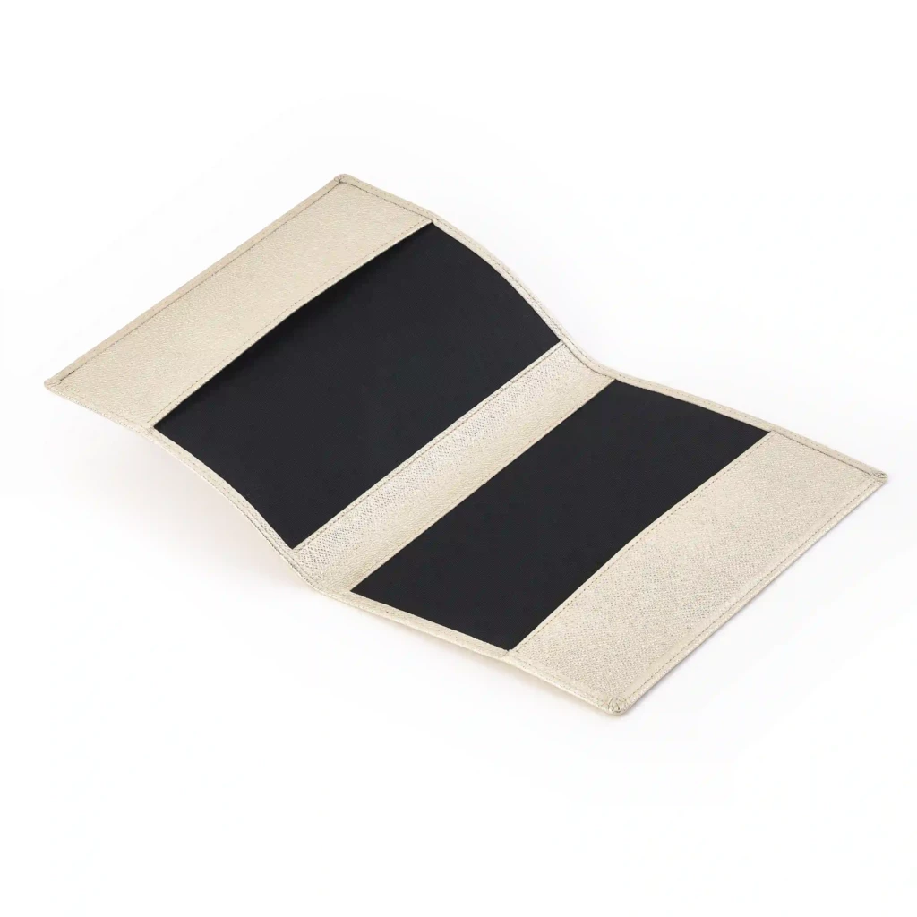 Buchhülle A5 Leder Platin