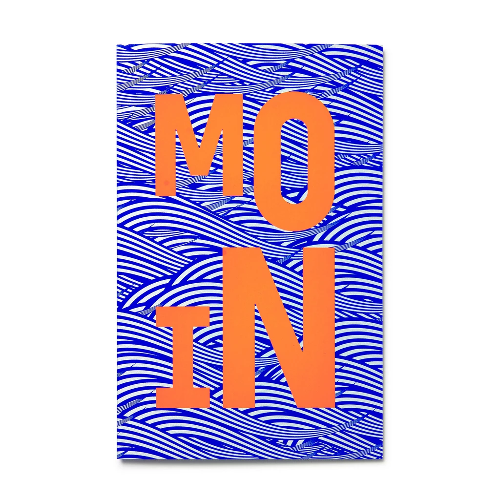 Grußkarte "Moin" Wave