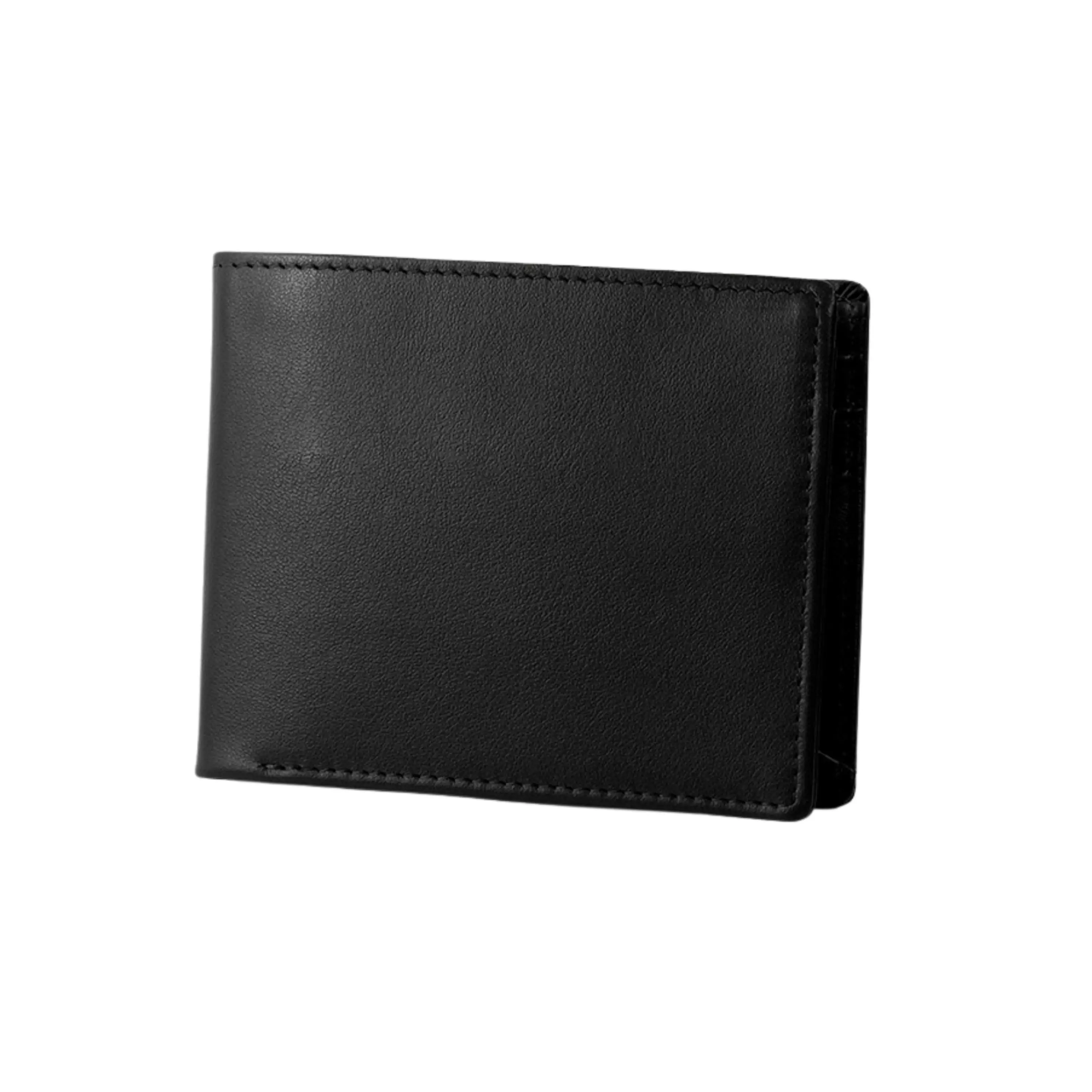 Leder Portemonnaie Schwarz