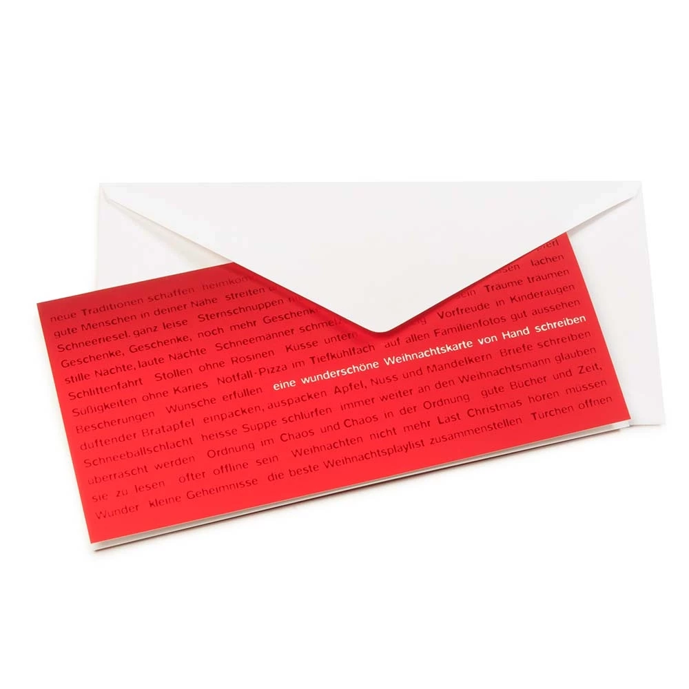 weihnachtskarte_wishes_for_christmas_pure_samt_rot_3 Weihnachtskarte Wishes for Christmas Pure Samt Rot