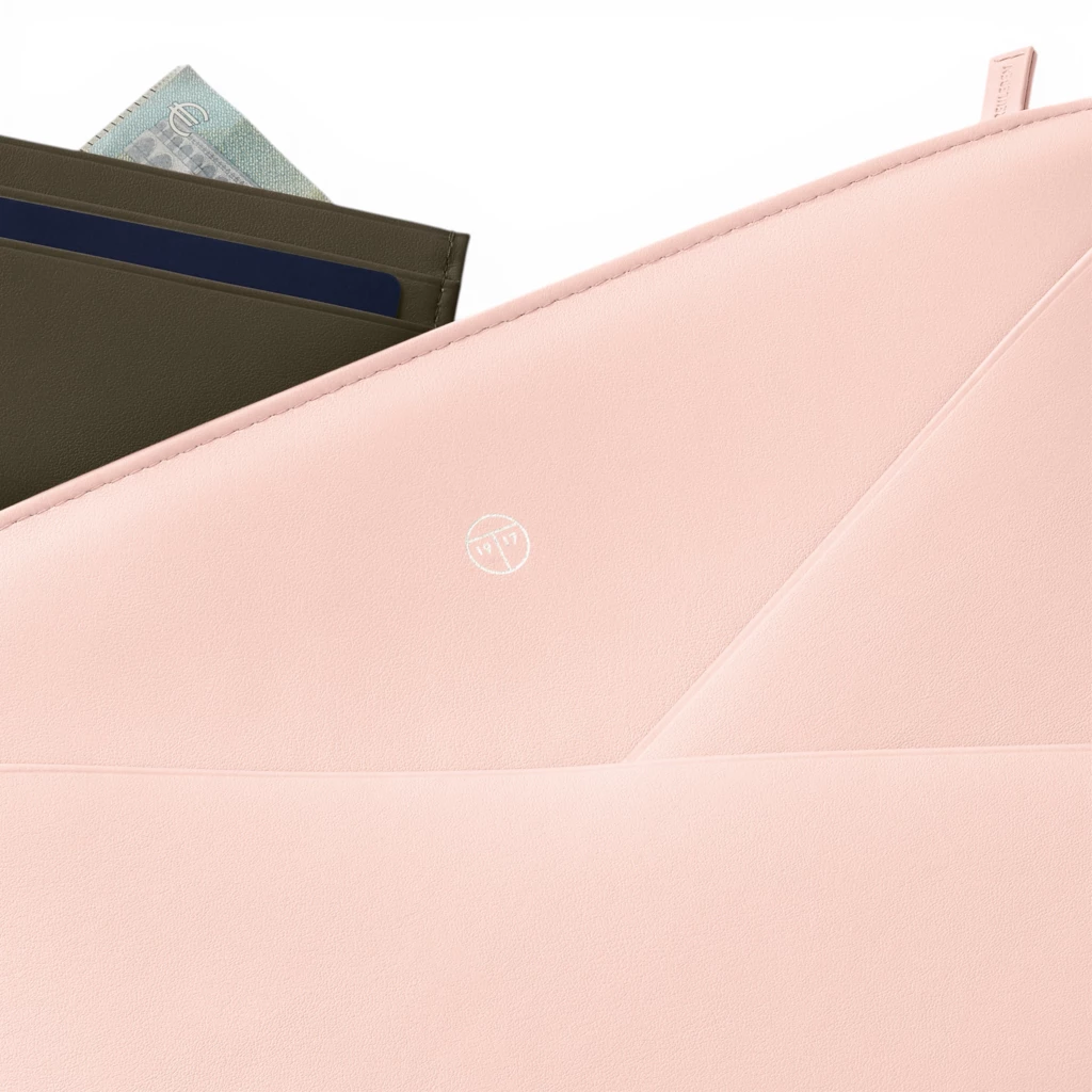 Treuleben Pouch Wallaby Leder Rosa