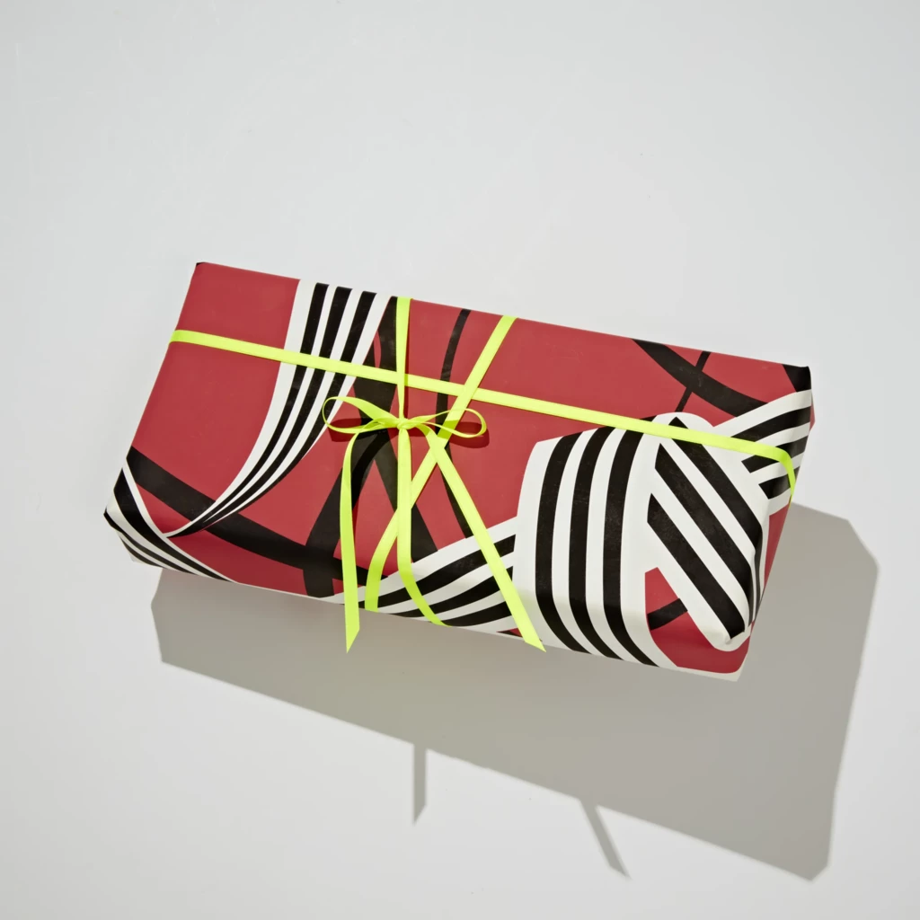 SALON x Bethge Weihnachtspapier Ribbon, 50 x 70 cm, 3 Bögen