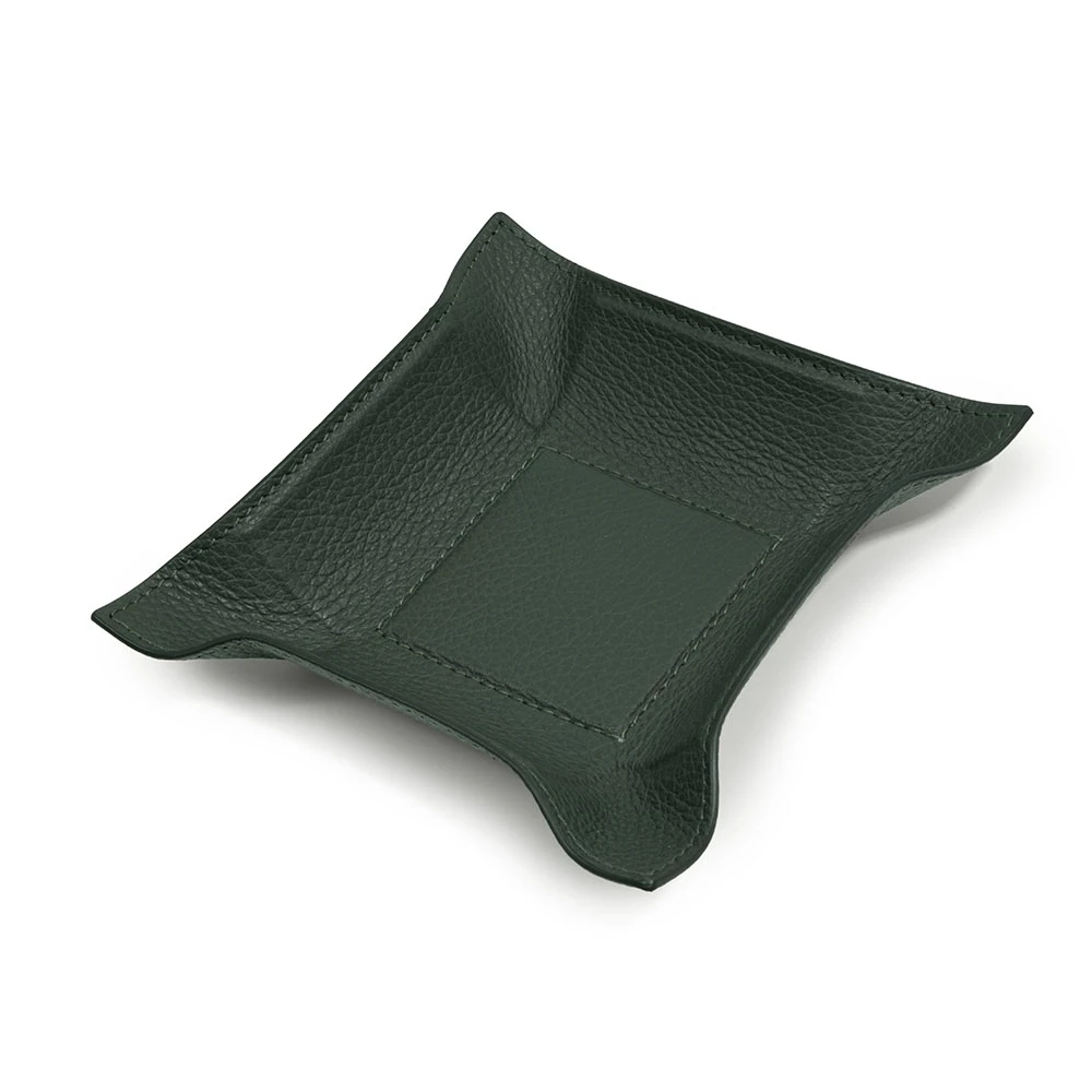 Taschenleerer Hirsch Quadratisch Leder Dunkelgrün