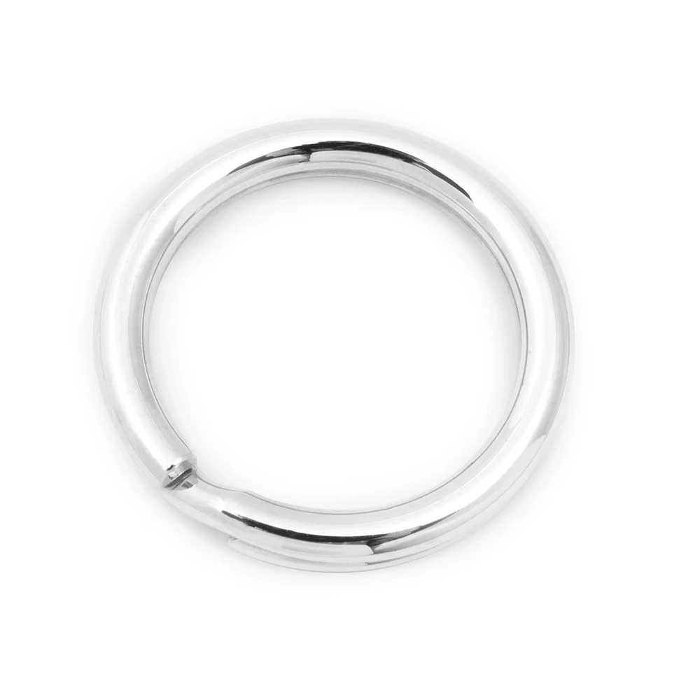 Schlüsselring Silber Abgerundet 3,3 cm