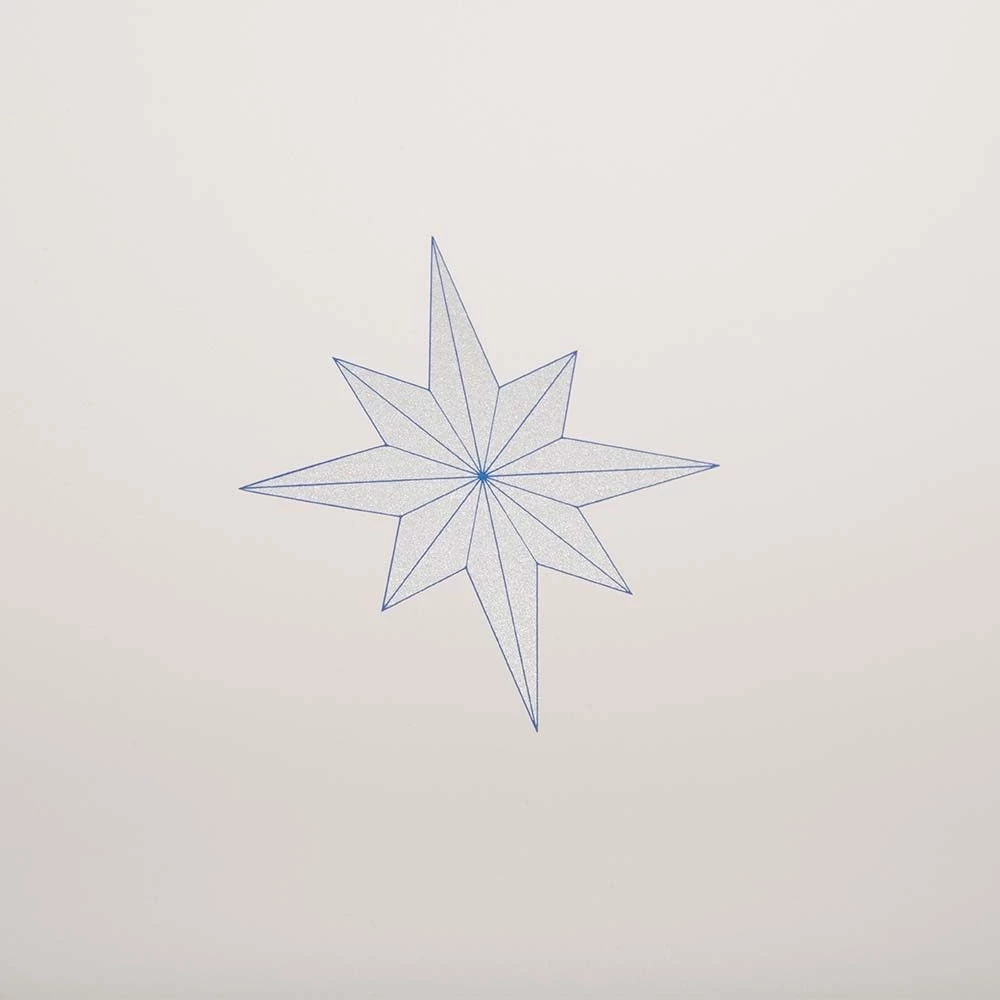 Weihnachtskarte La Stella Pure Sand