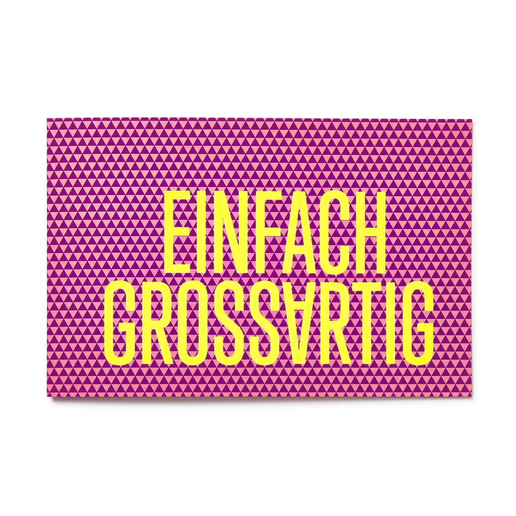 Grußkarte "Einfach grossartig" Prisma
