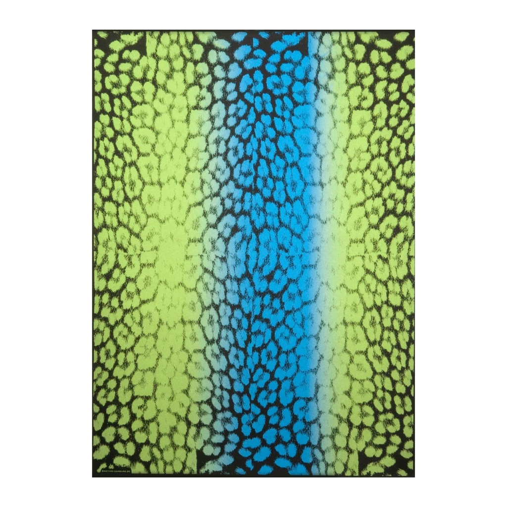 Geschenkpapier Leo 3er-Set Blau/Grün/Schwarz