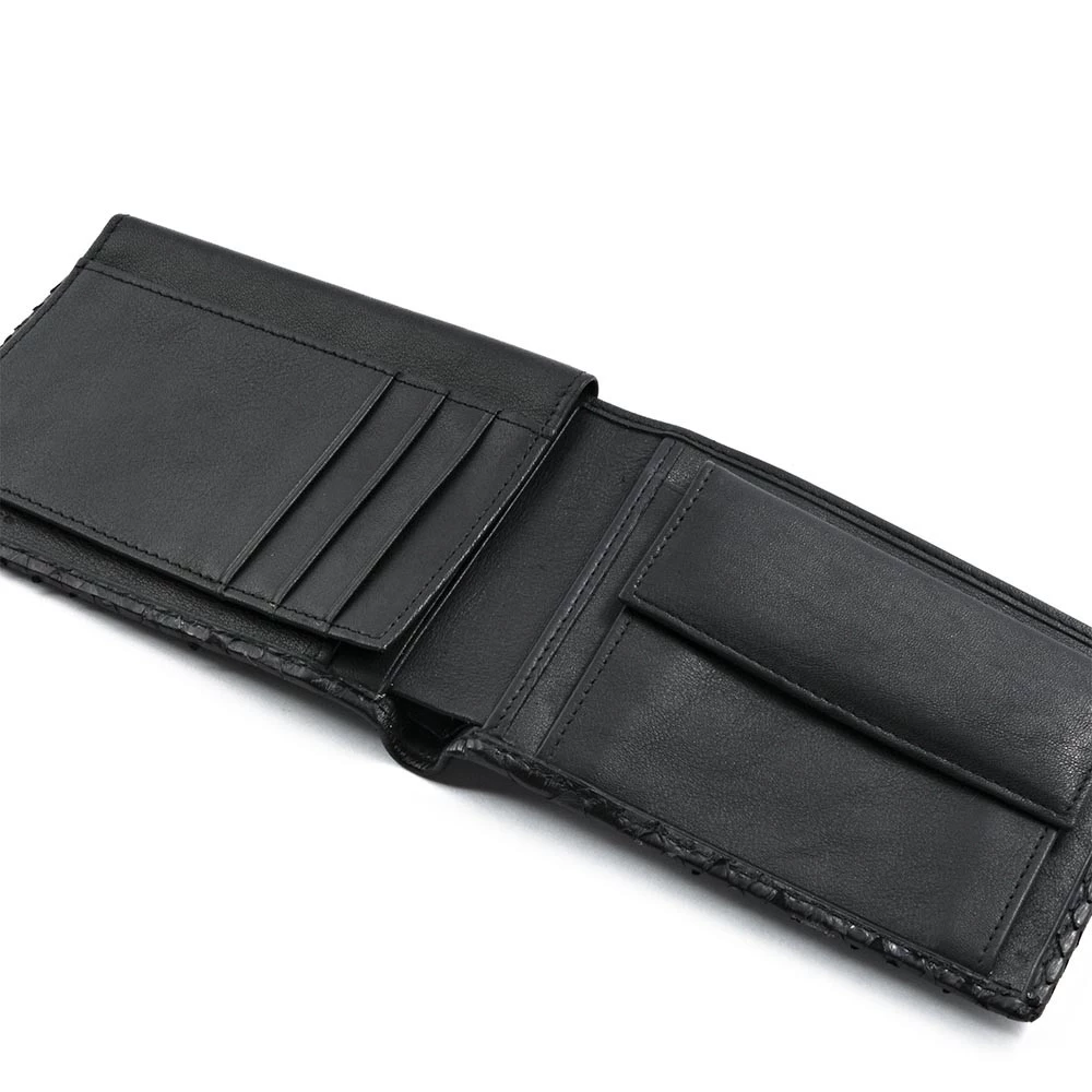 portemonnaie_mit_muenzfach_breit_pythonleder_21 Leder Portemonnaie Breit mit Münzfach Braun