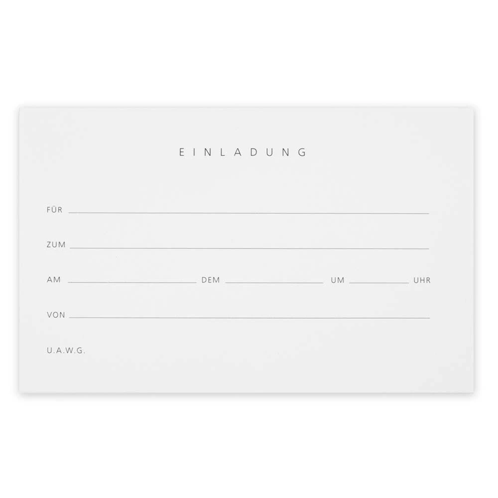 Einladungskarte Invitation Set BlancBlanc