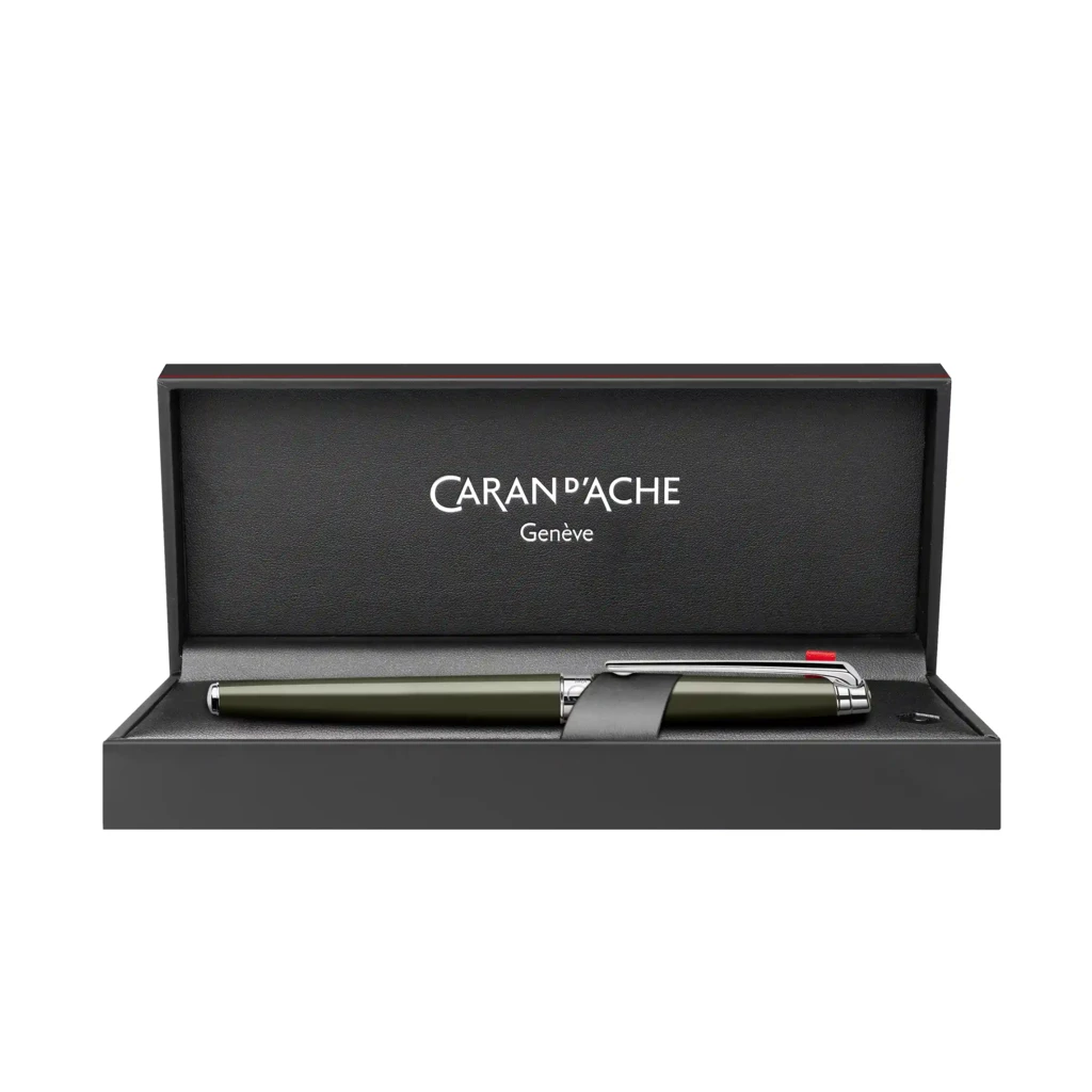 Caran d'Ache Füllhalter Léman Slim Terre d'Ombre rhod. M