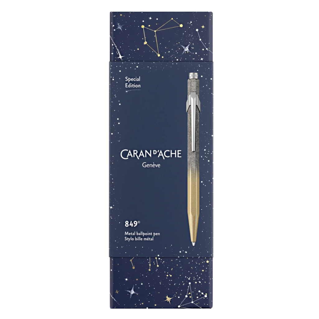 Caran d'Ache Kugelschreiber 849 Cosmic Blue Gold