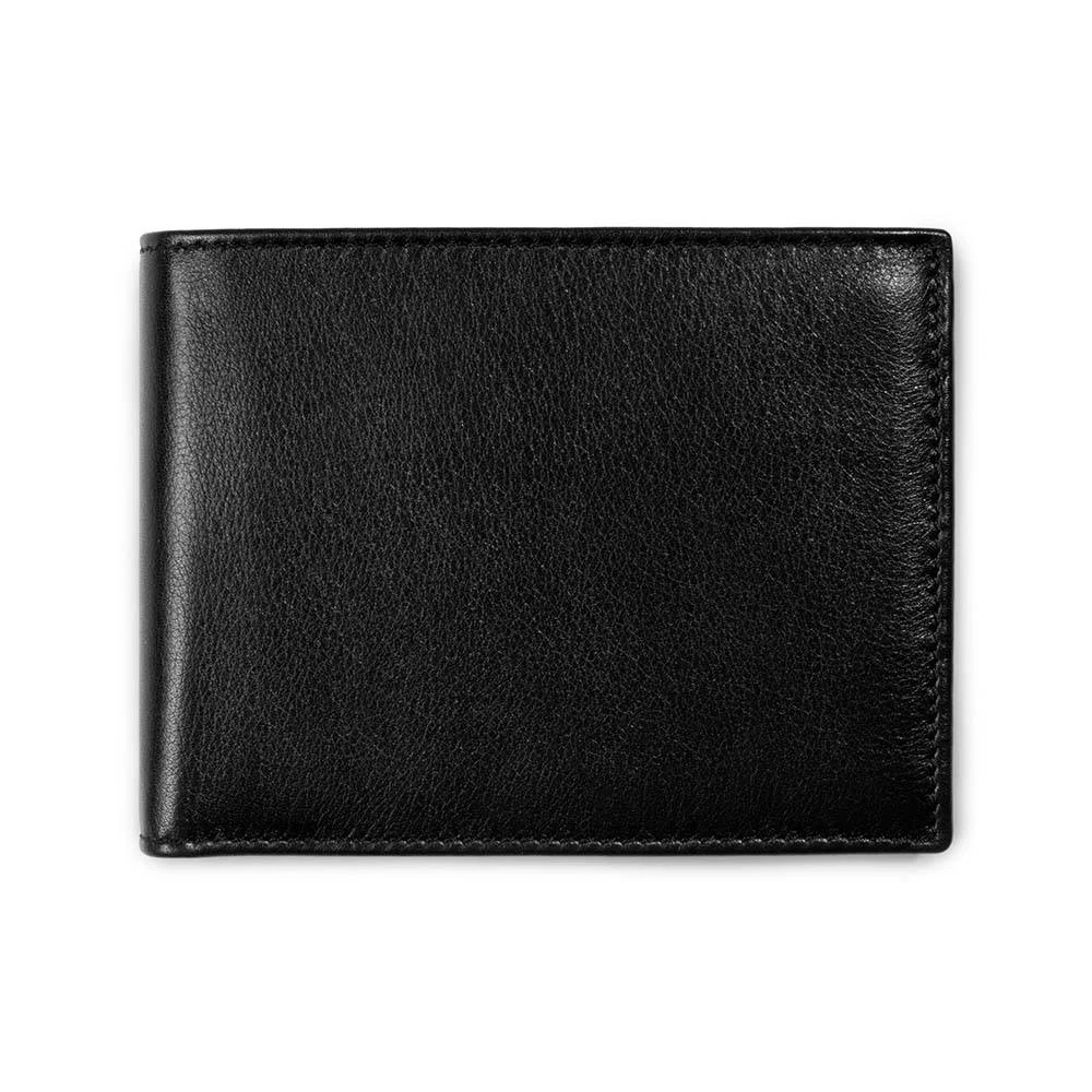 Portemonnaie Nappa mit Münzfach Leder Schwarz