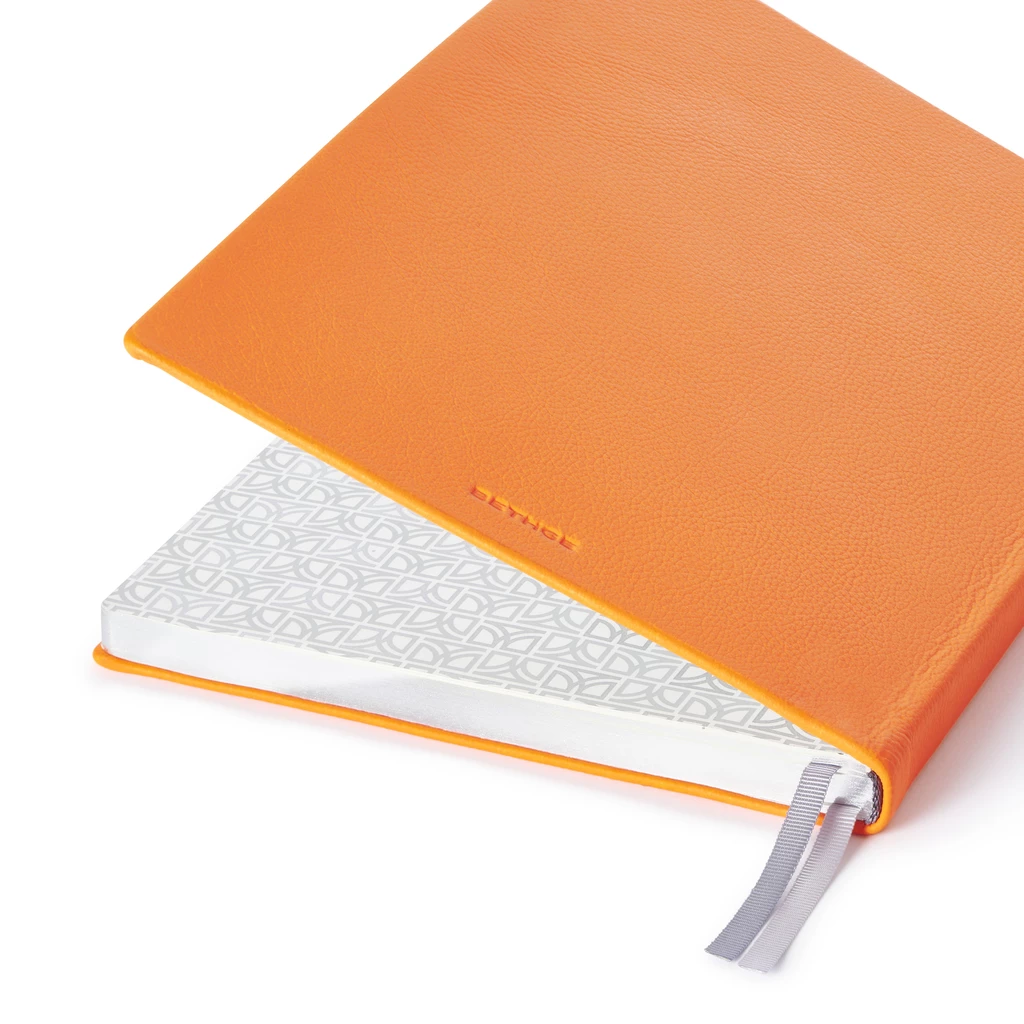 Wochenplaner 2027 Orange Leder