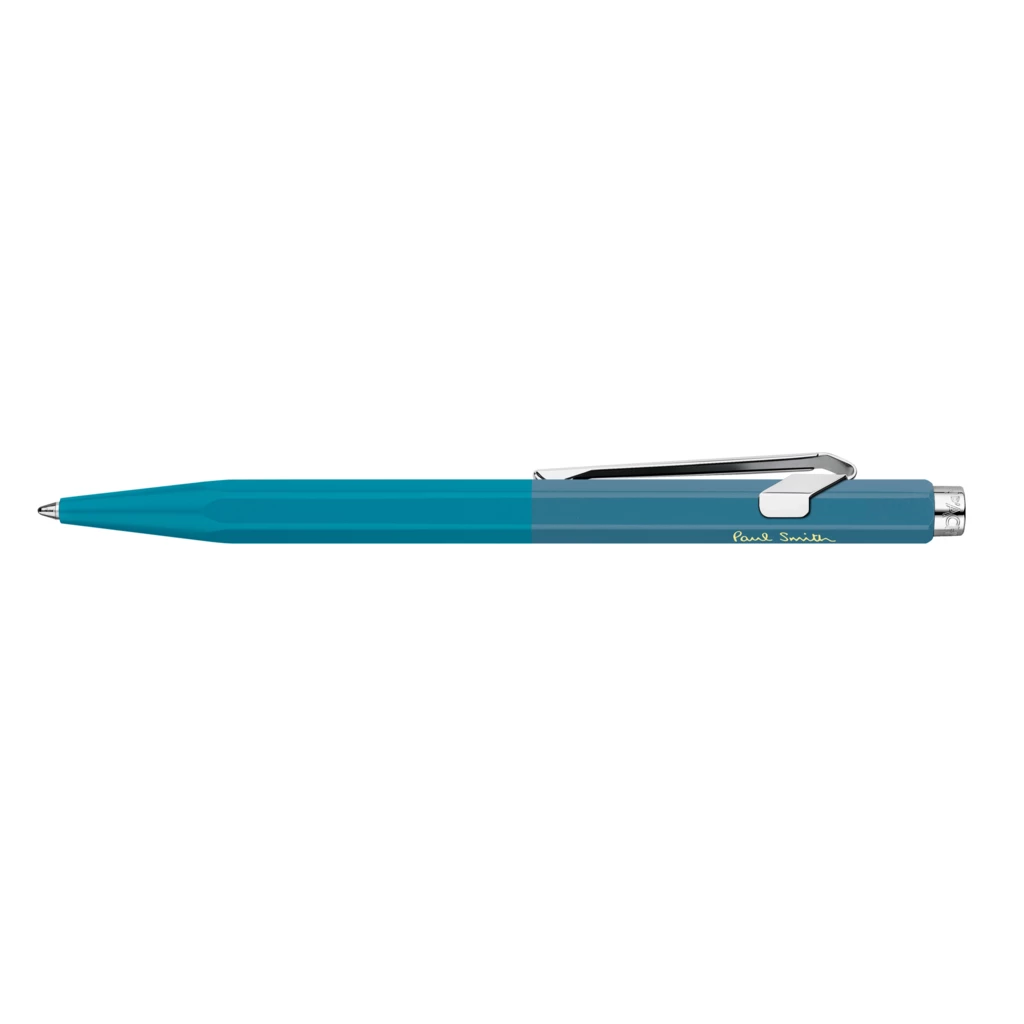 Caran d'Ache Kugelschreiber 849 Paul Smith Cyan/Steel