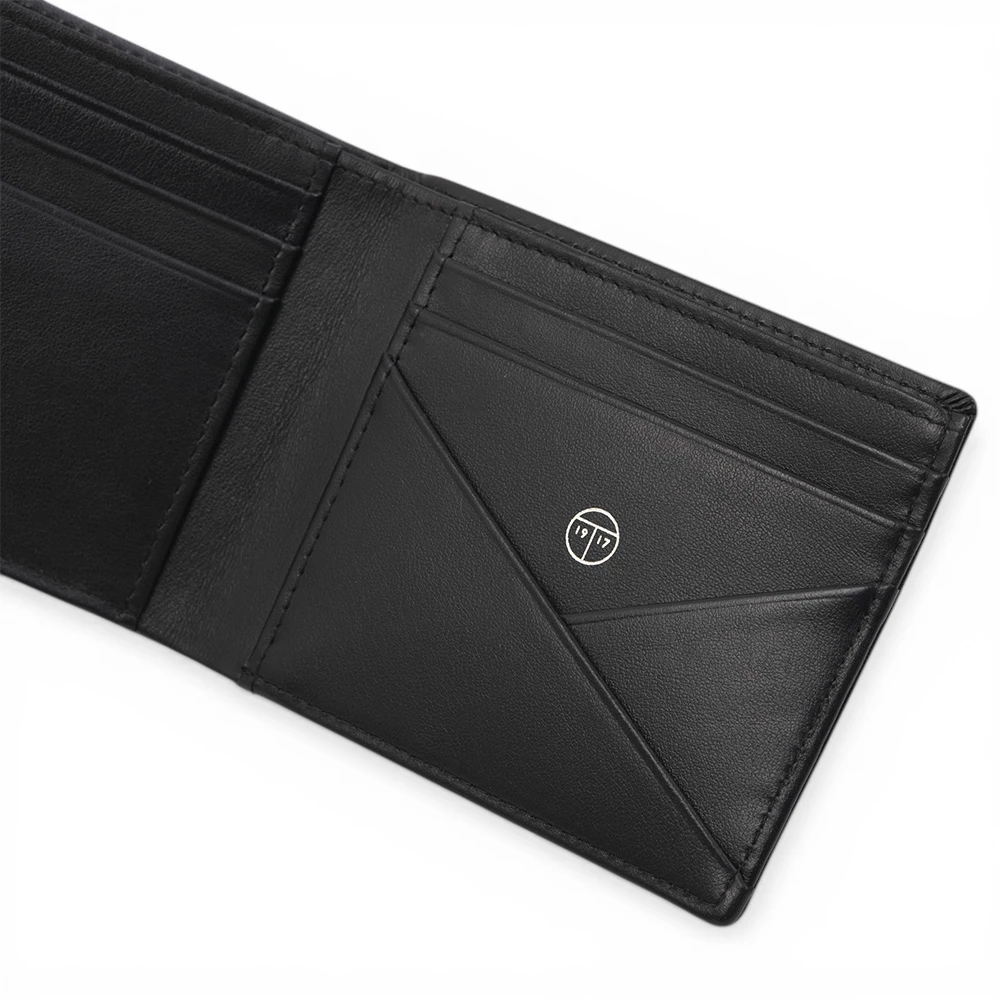 Portemonnaie Leder Schwarz