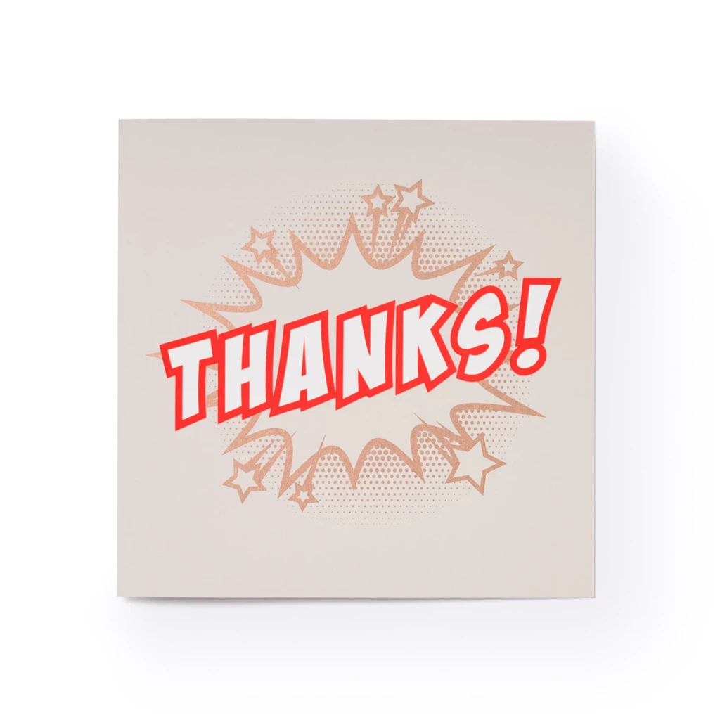 Grußkarte "Thanks!"
